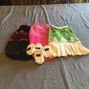 Dog Sweaters and Boots